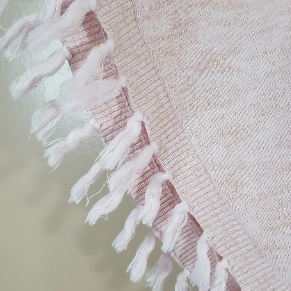 LILY PULITZER GIRLS HANI ROSE GOLD FRILLY SHAWL